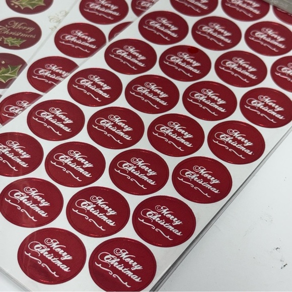 Holiday Time Festive Sticker Set - Green, Blue, Red - Picture 2 of 5